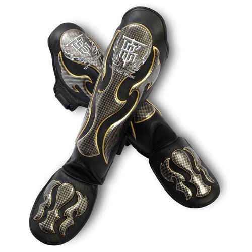 TKB SHIN PROTECTION TKSGEM-01 EMPOWER LEATHER HOOK-AND-LOOP
