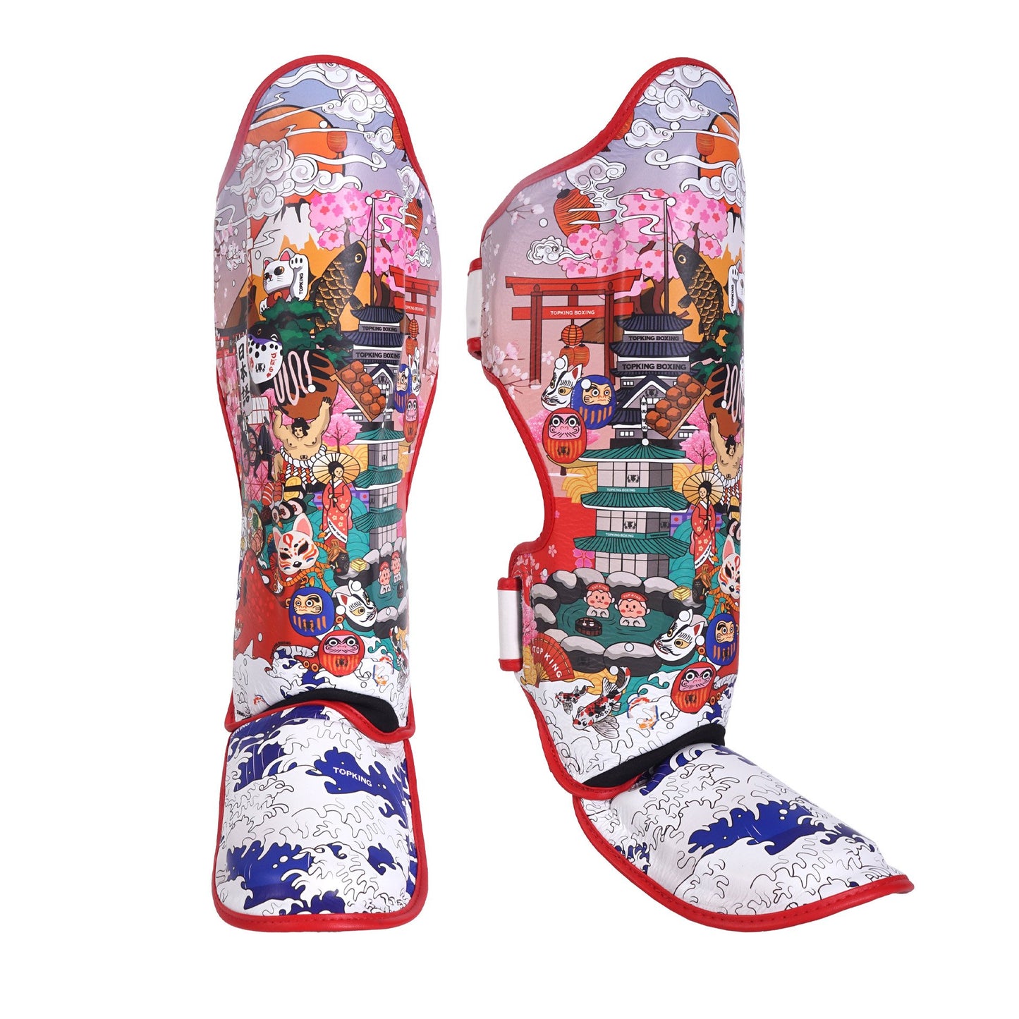 TKB SHIN PROTECTION TKSGJP JAPANESE CULTURE LEATHER HOOK-AND-LOOP