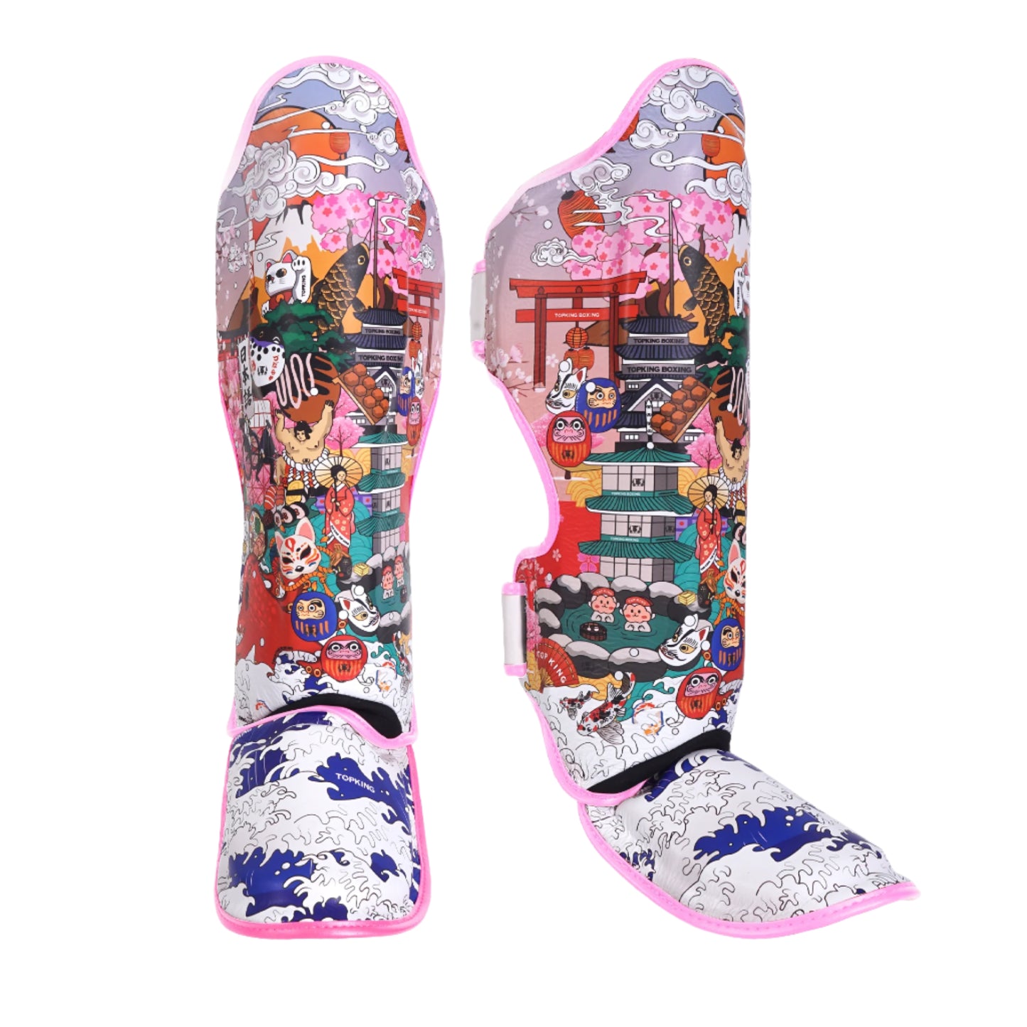 TKB SHIN PROTECTION TKSGJP JAPANESE CULTURE LEATHER HOOK-AND-LOOP