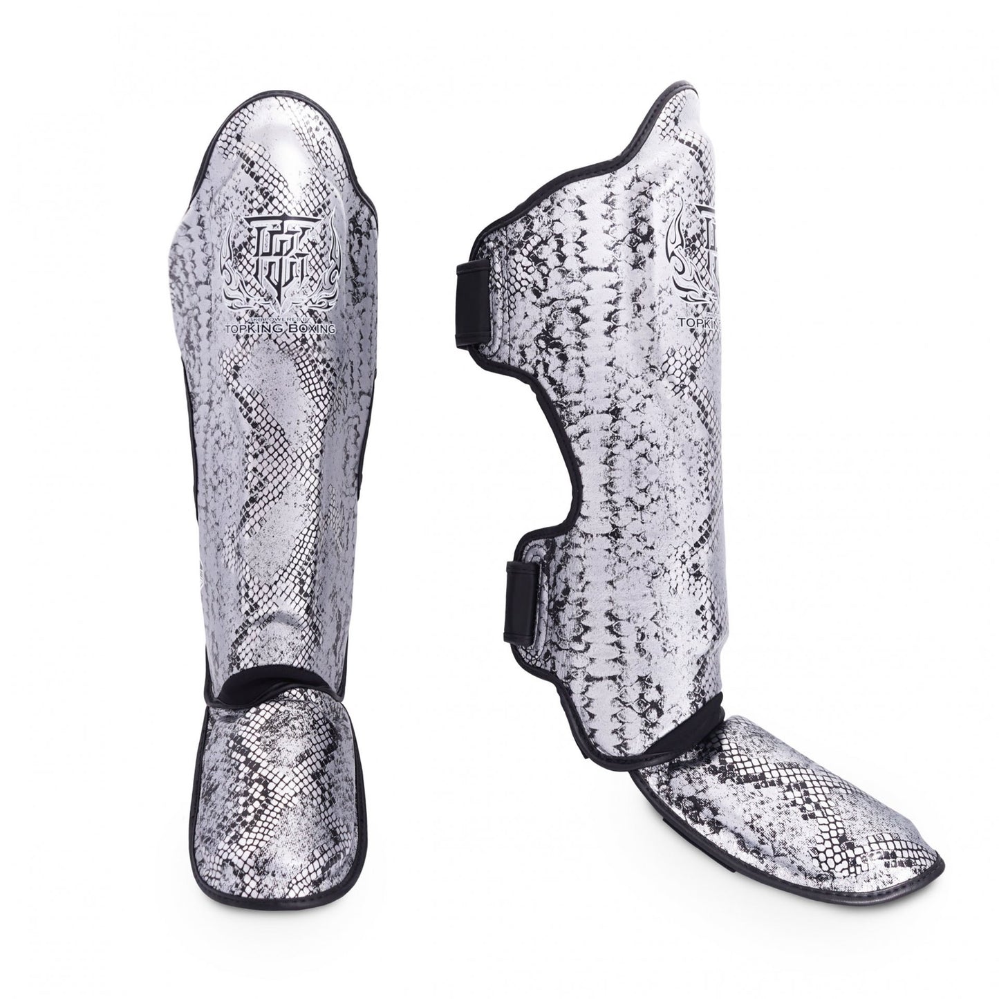 TKB SHIN PROTECTION TKSGSS-02 SUPER SNAKE LEATHER HOOK-AND-LOOP