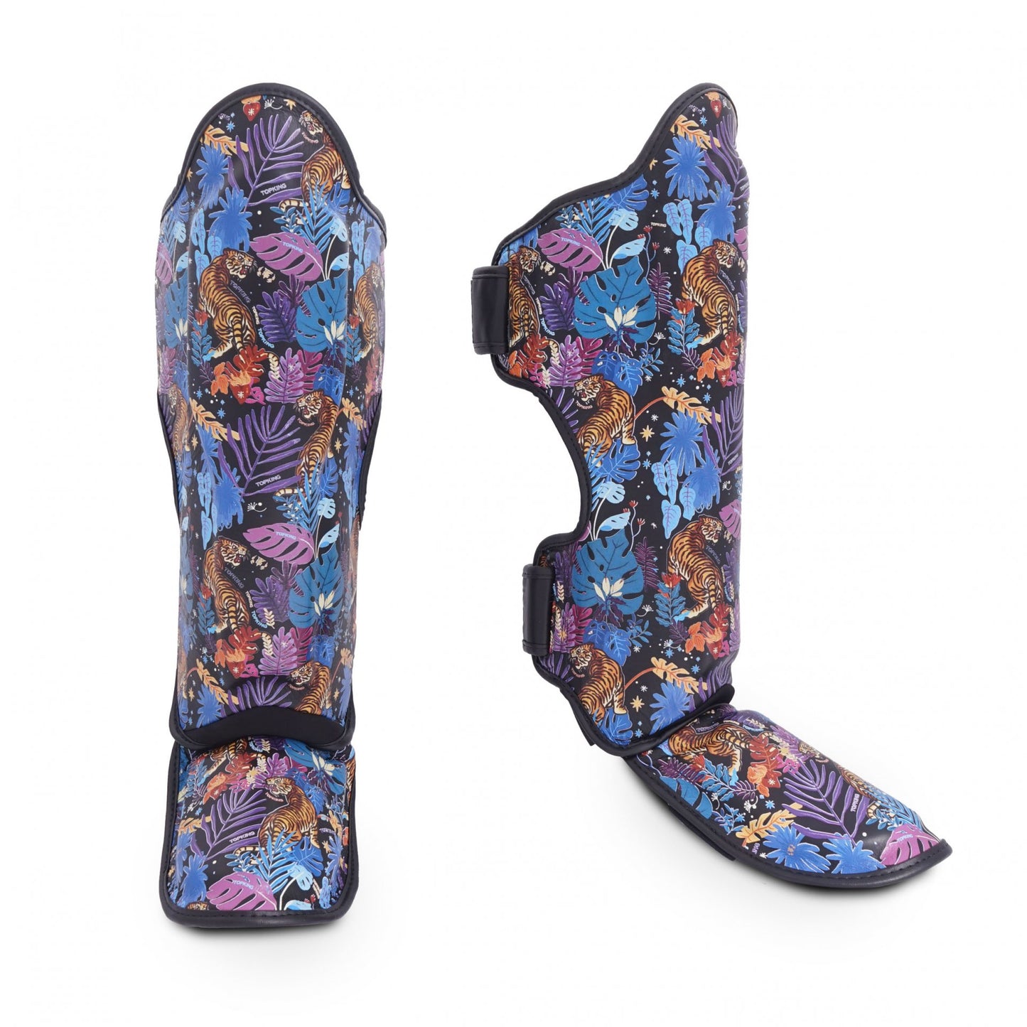 TKB SHIN PROTECTION TKSGWT WILD TIGER LEATHER HOOK-AND-LOOP