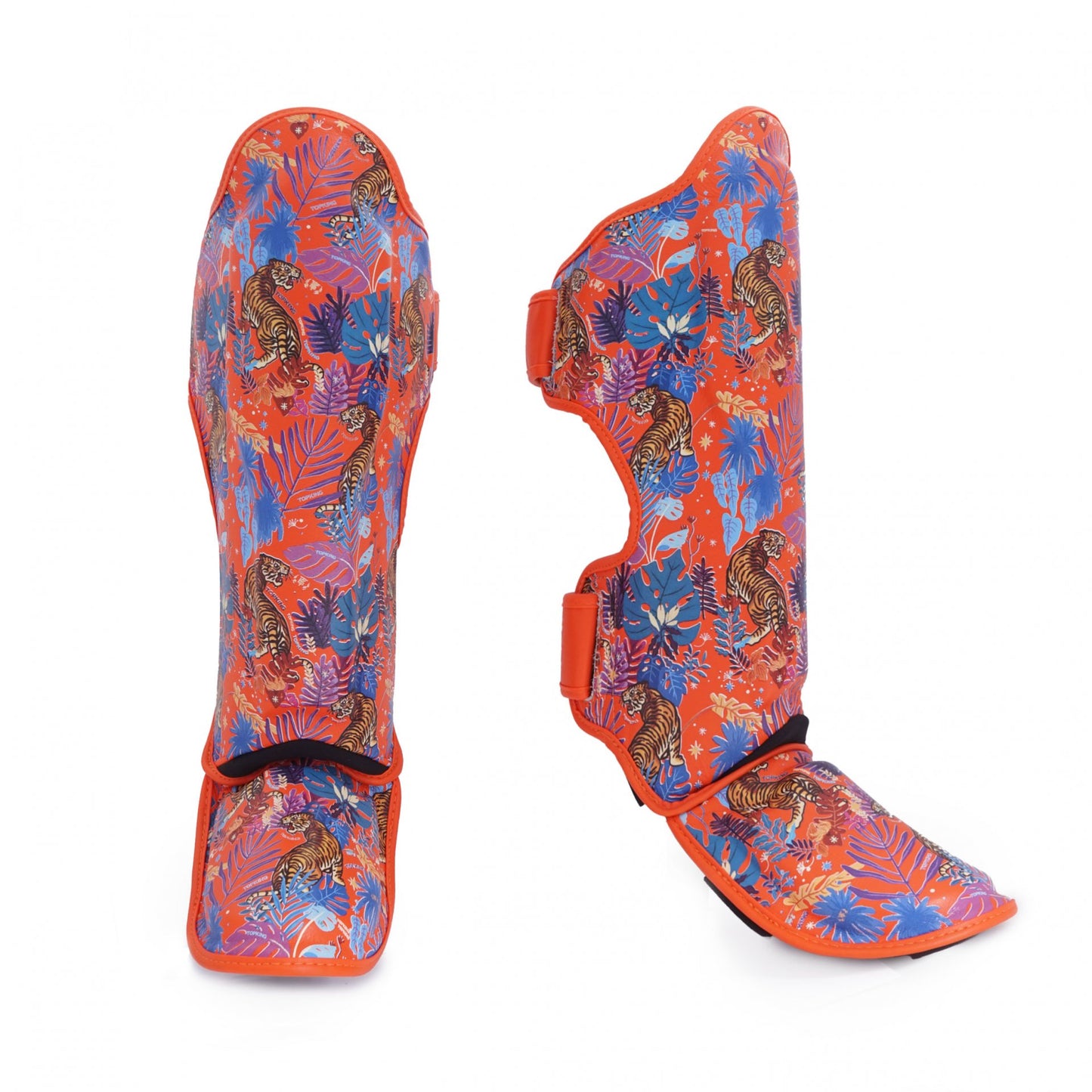 TKB SHIN PROTECTION TKSGWT WILD TIGER LEATHER HOOK-AND-LOOP