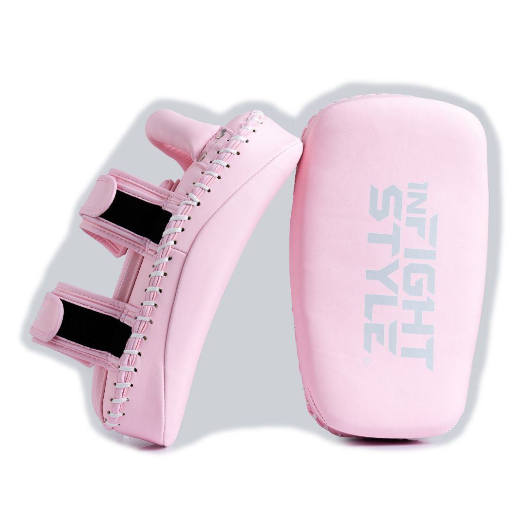 INFIGHTSTYLE KICK PADS SEMI LEATHER DOUBLE-STRAP 2