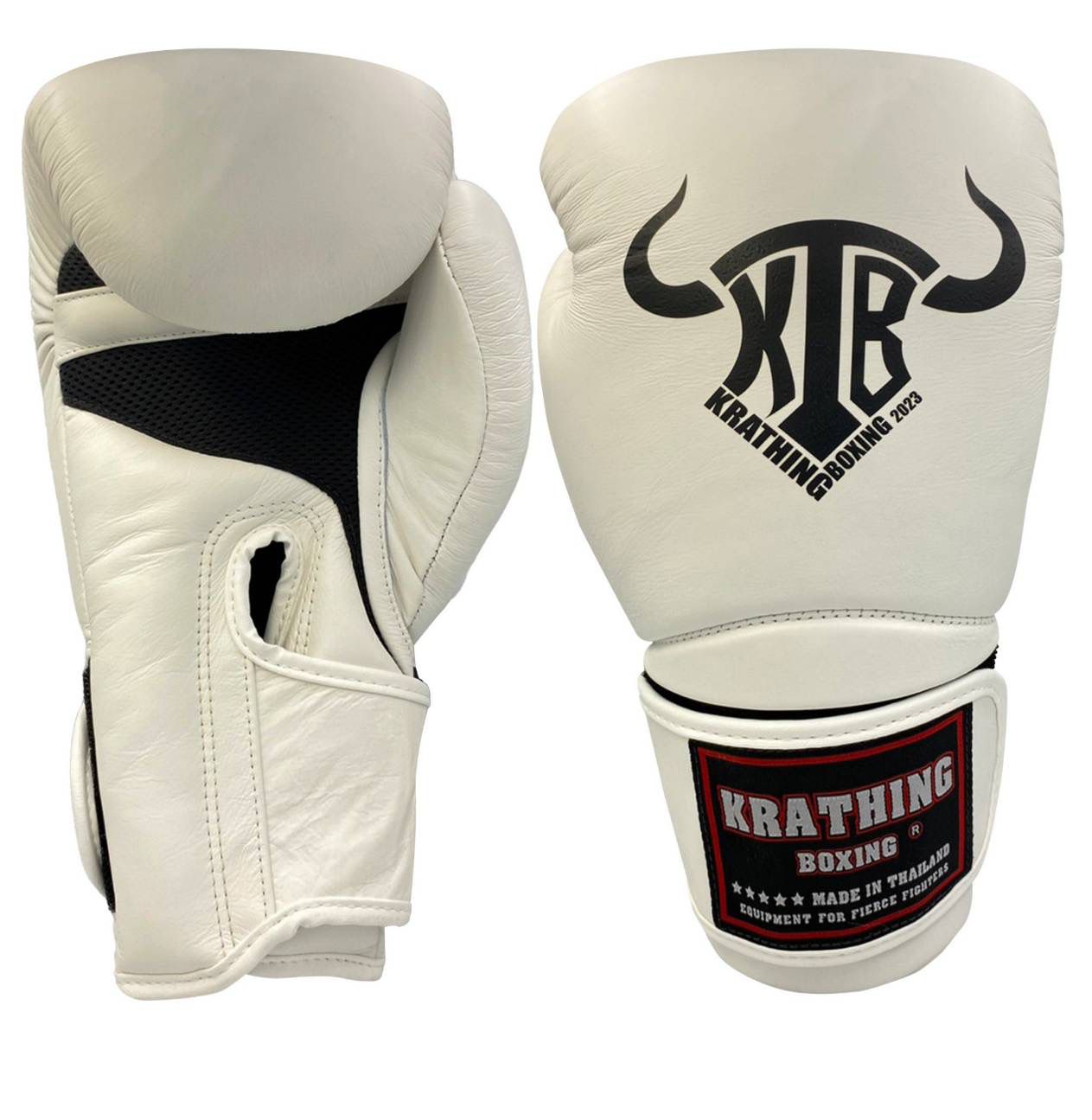 KRATHING BOXING GLOVES KTB-BG-004 LEATHER HOOK-AND-LOOP
