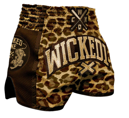 WICKED1X MUAY THAI SHORT LEOPARD