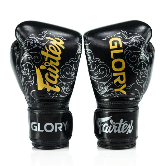 FAIRTEX GLOVES BGVG3 GLORY KICKBOXING LEATHER HOOK-AND-LOOP PREMIUM