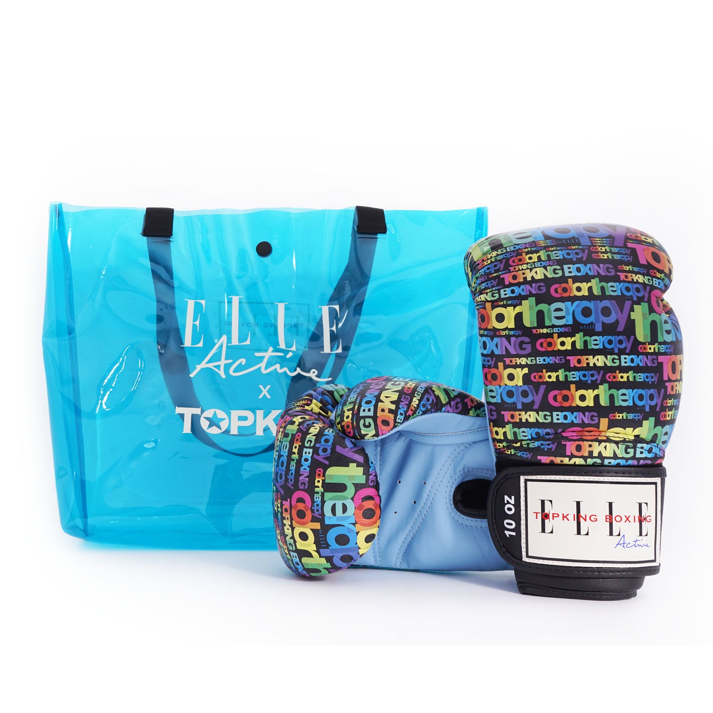 TKB GLOVES TKBGEA02-BK LEATHER HOOK-AND-LOOP X ELLE COLOR THERAPY