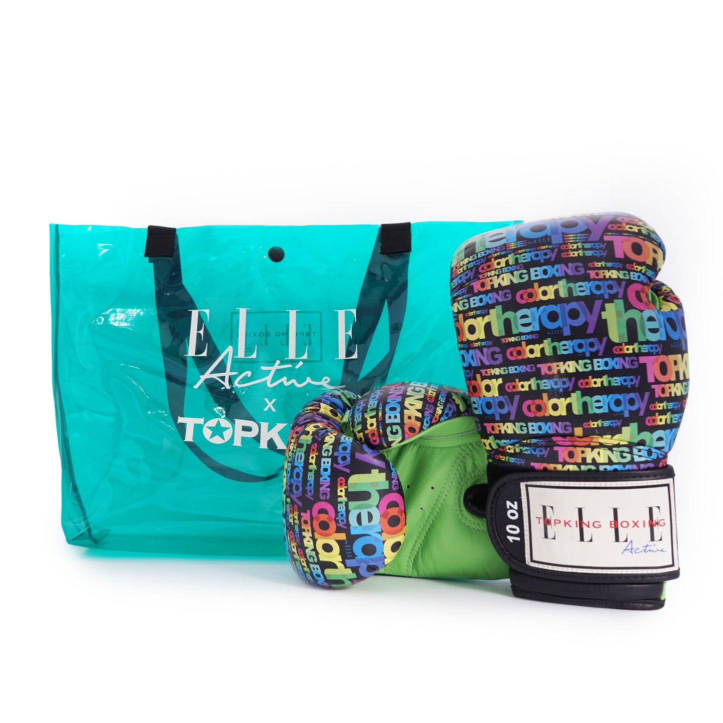 TKB GLOVES TKBGEA02-BK LEATHER HOOK-AND-LOOP X ELLE COLOR THERAPY