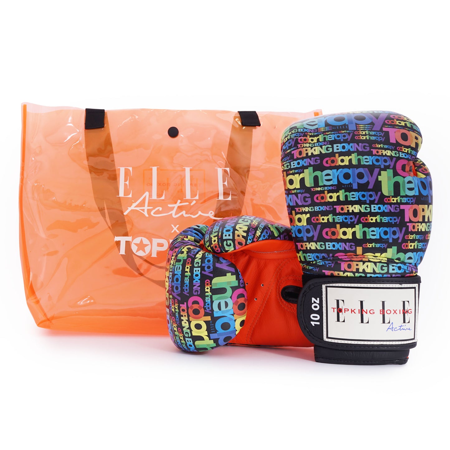 TKB GLOVES TKBGEA02-BK LEATHER HOOK-AND-LOOP X ELLE COLOR THERAPY