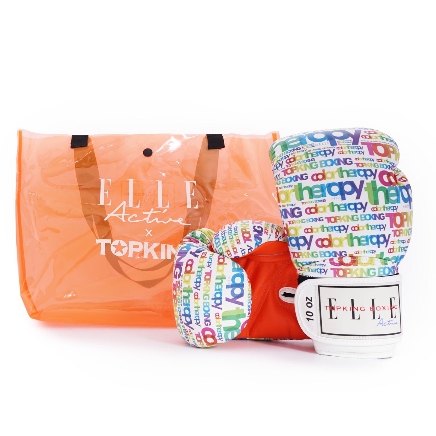 TKB GLOVES TKBGEA02-WH LEATHER HOOK-AND-LOOP X ELLE COLOR THERAPY