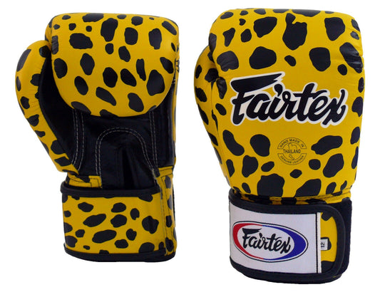 FAIRTEX GLOVES BGV1 LEATHER HOOK-AND-LOOP TIGHT-FIT UNIVERSAL WILD ANIMAL