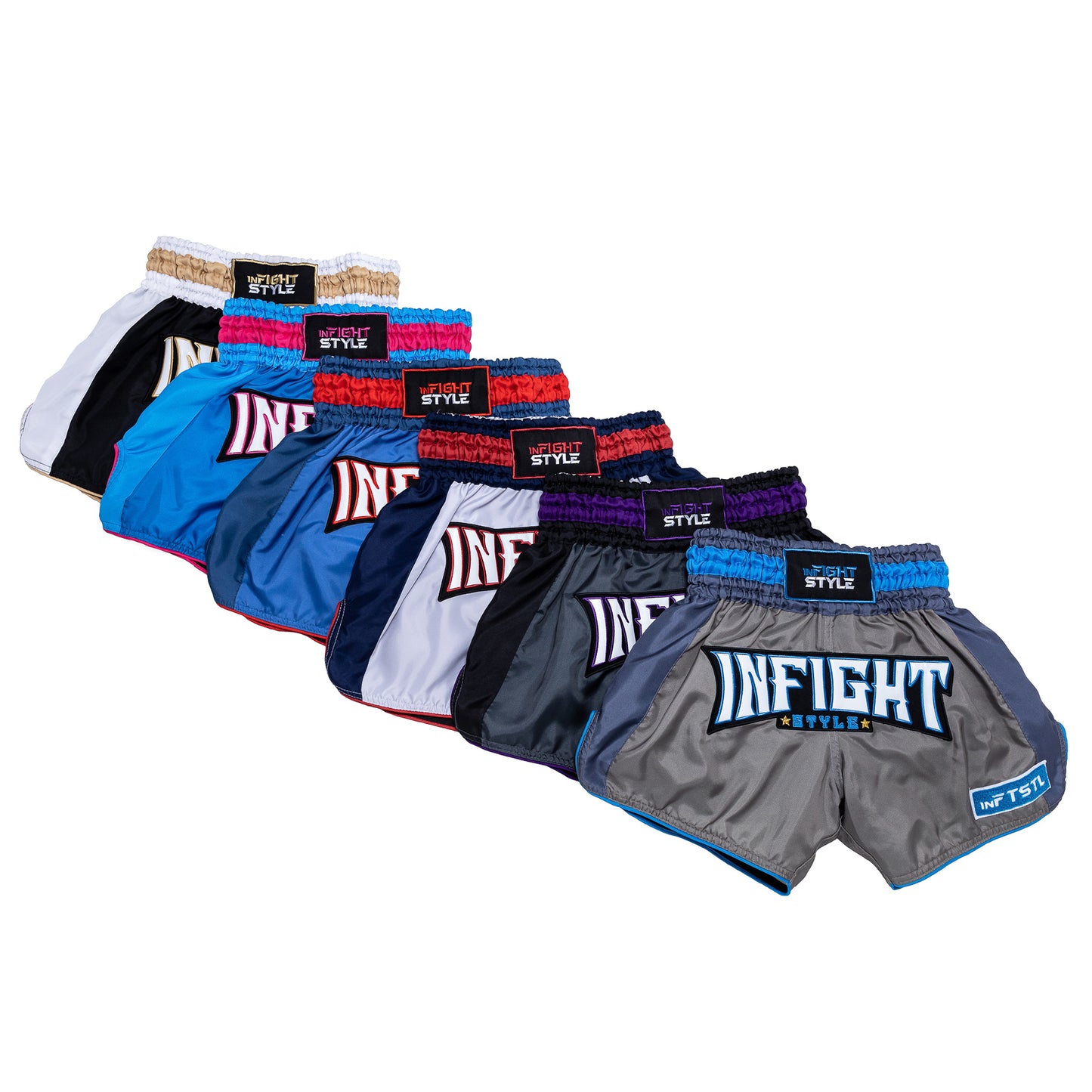 INFIGHTSTYLE SHORTS MUAY THAI PREMIUM FS BIG TICKET RETRO