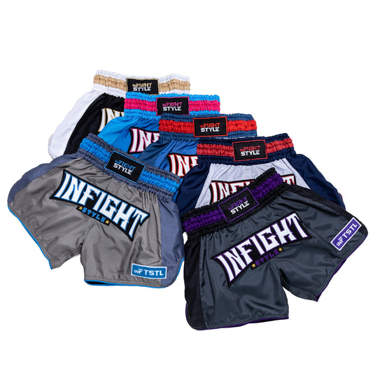 INFIGHTSTYLE SHORTS MUAY THAI PREMIUM FS BIG TICKET RETRO