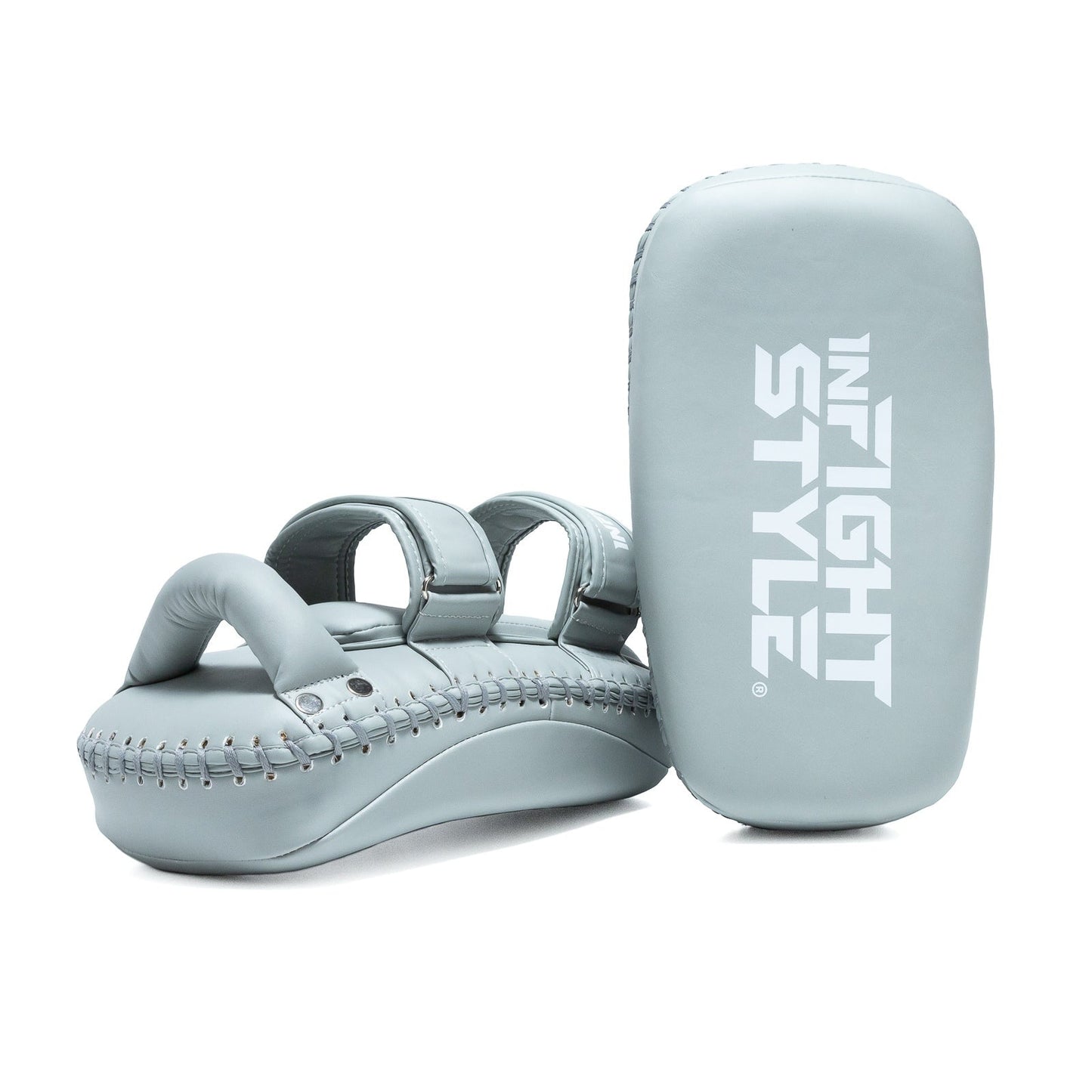 INFIGHTSTYLE KICK PADS SEMI LEATHER DOUBLE-STRAP 2