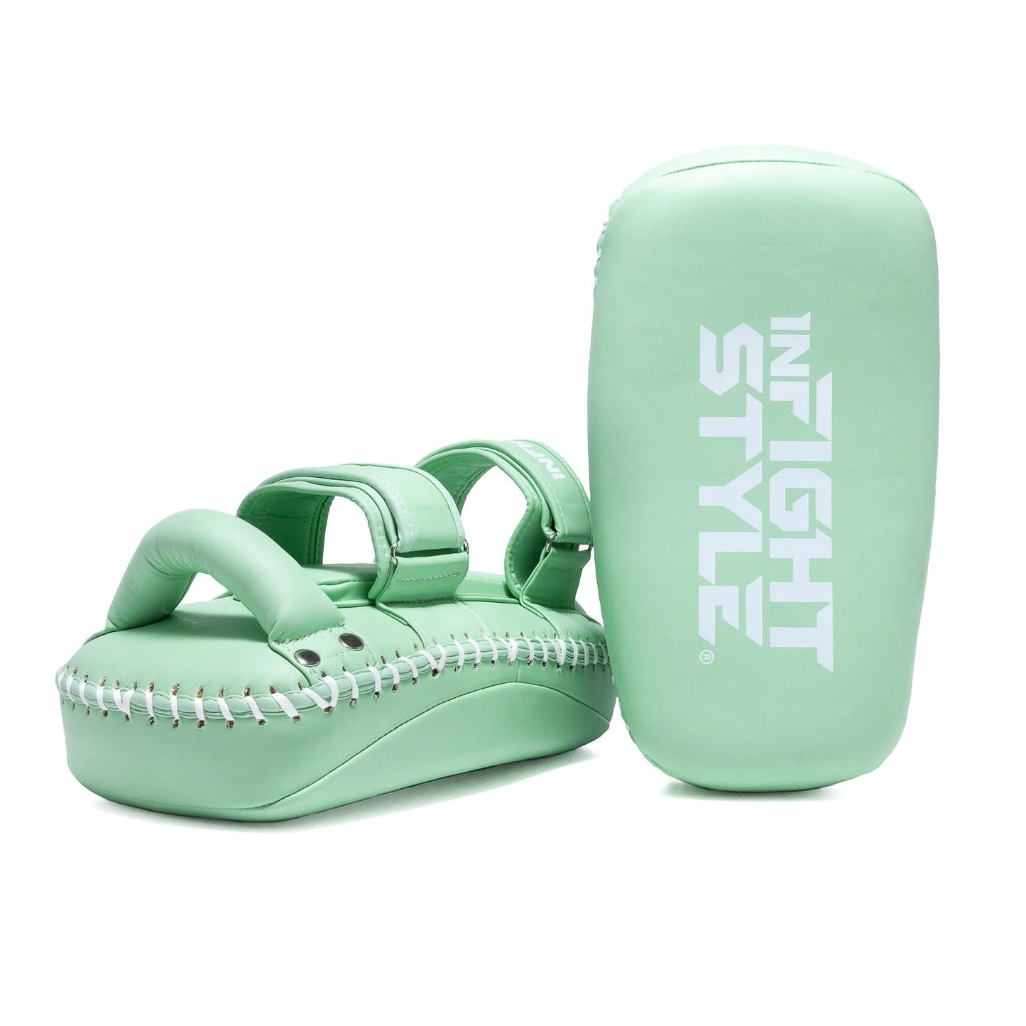 INFIGHTSTYLE KICK PADS SEMI LEATHER DOUBLE-STRAP 2