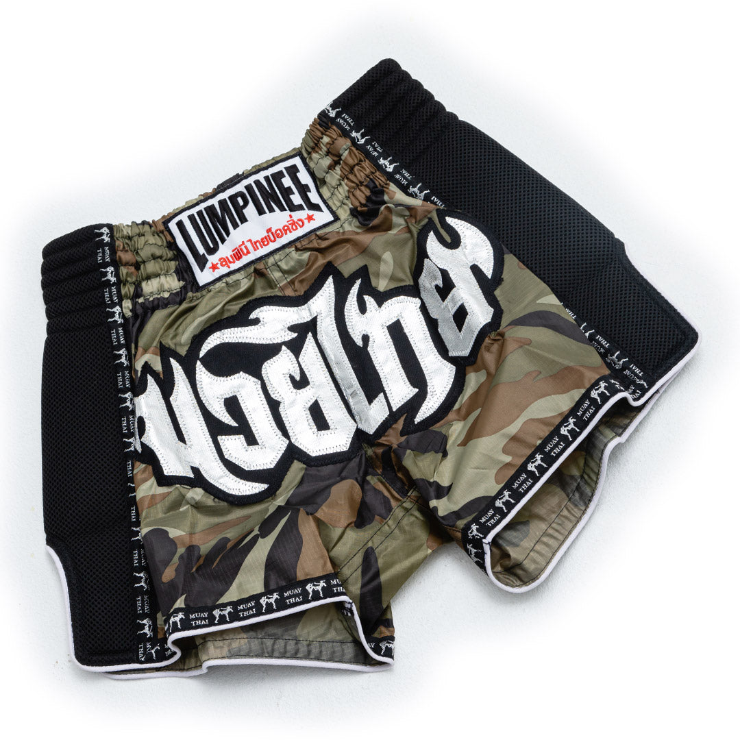 LUMPINEE SHORTS RETRO LUMRTO-003 REAL MUAY THAI PROFESSIONAL – CAMOUFLAGE
