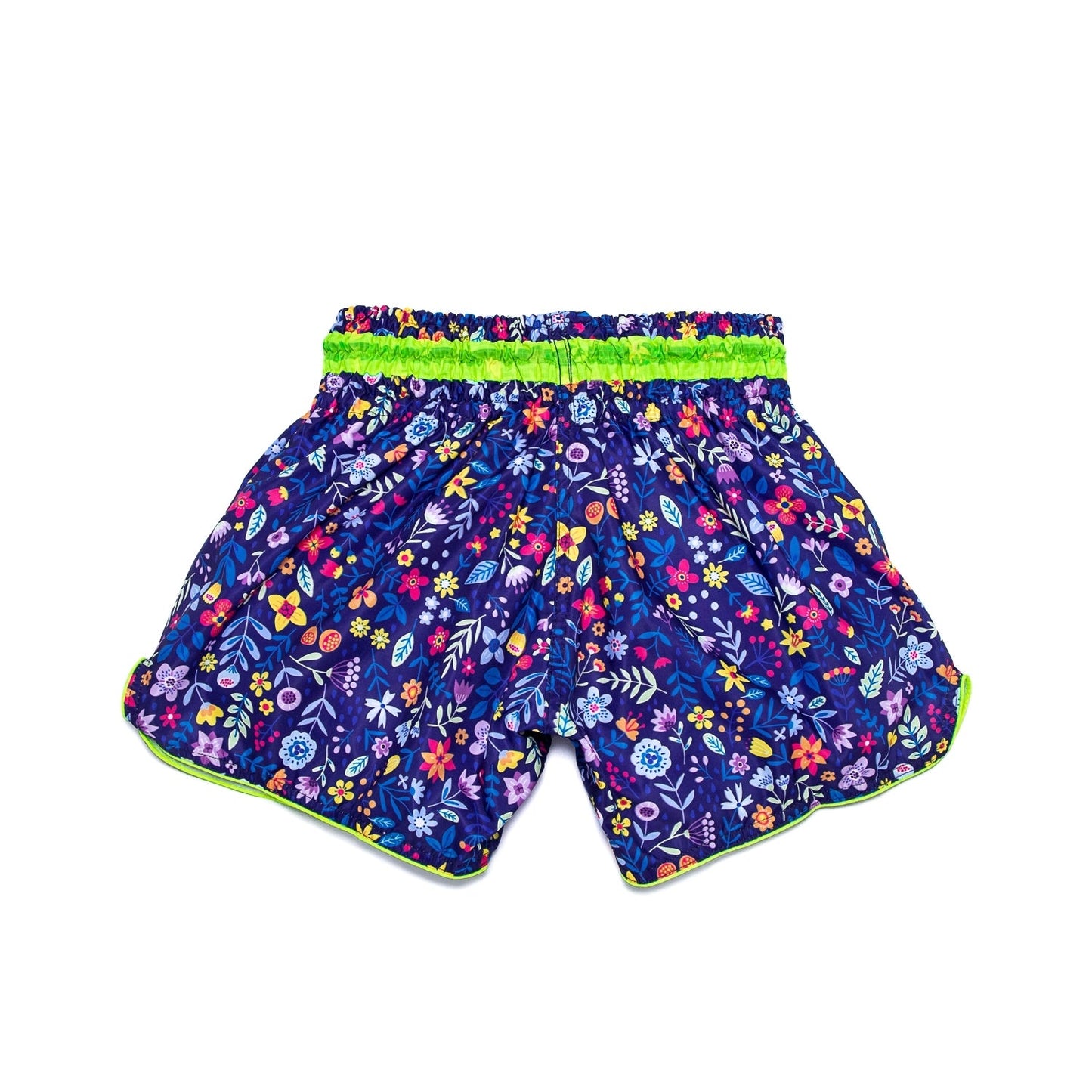 INFIGHTSTYLE SHORTS MUAY THAI RETRO ROSE FLOWERS