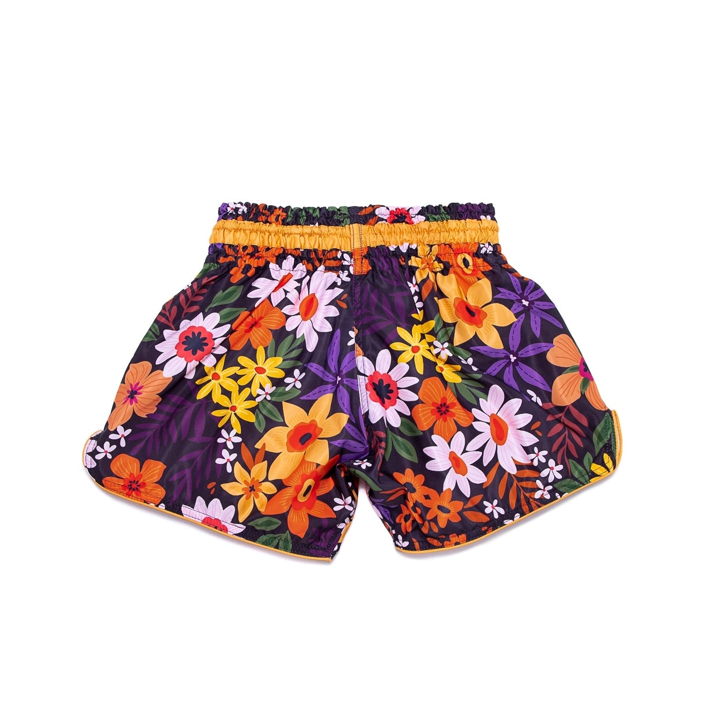 INFIGHTSTYLE SHORTS MUAY THAI RETRO ROSE FLOWERS