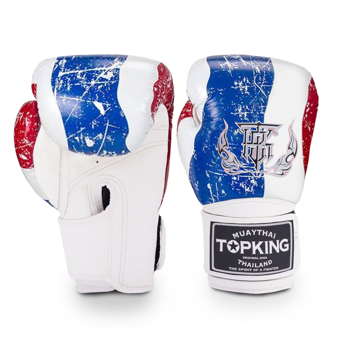 TKB GLOVES TKBGFV LEATHER HOOK-AND-LOOP COUNTRY FLAG