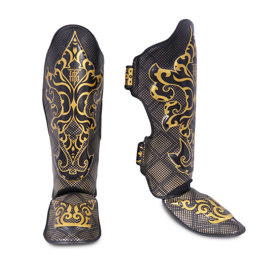 TKB SHIN PROTECTION TKSGKN LEATHER HOOK-AND-LOOP KANOK