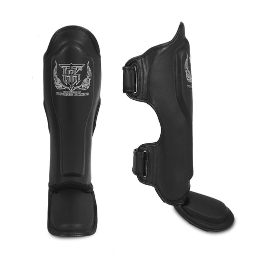 TKB SHIN PROTECTION TKSGP LEATHER HOOK-AND-LOOP