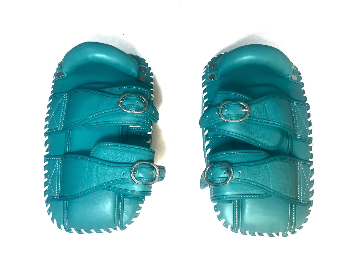 INFIGHTSTYLE KICK PADS LEATHER PREMIUM DOUBLE-BUCKLE