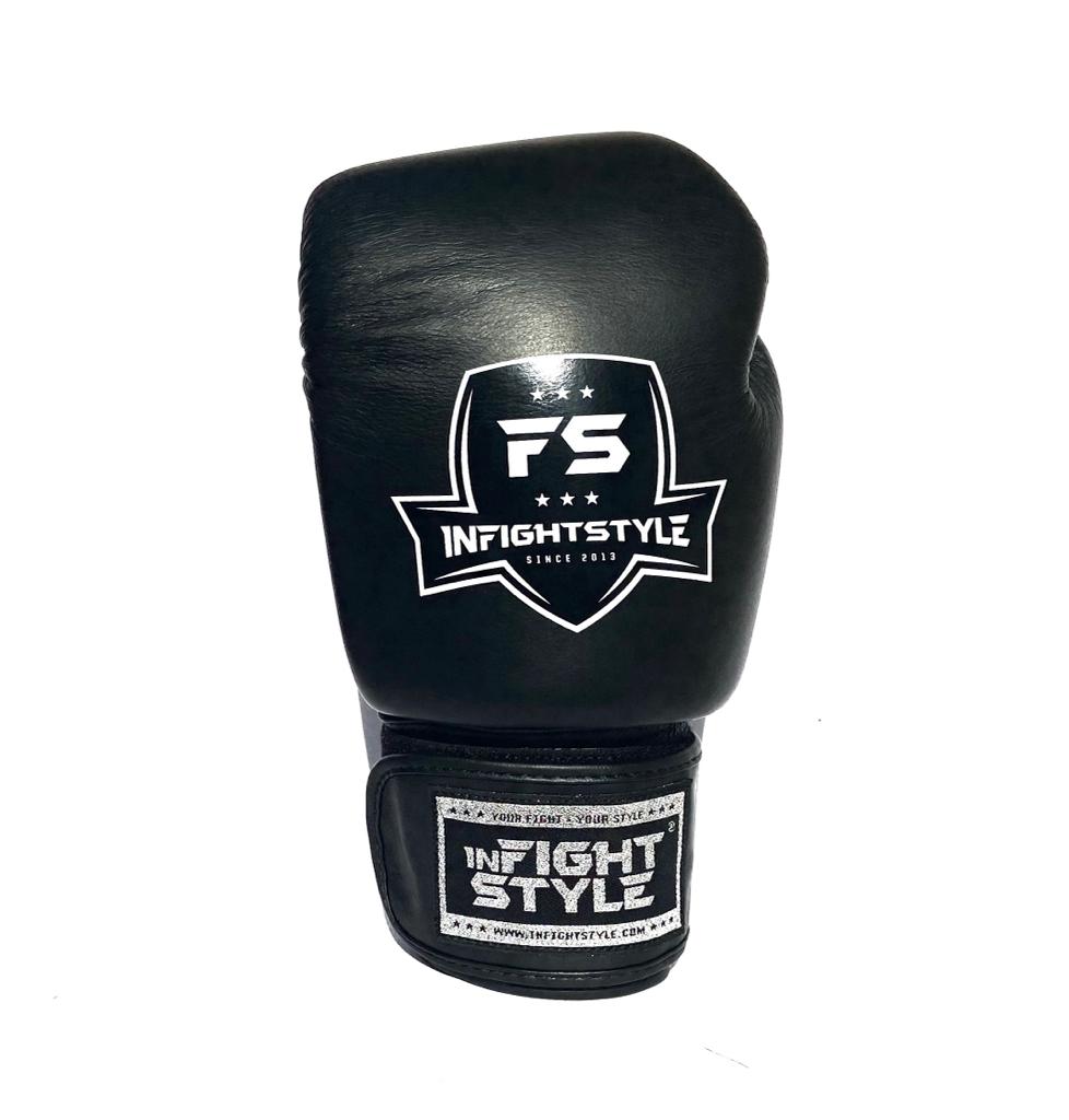 INFIGHTSTYLE GLOVES LEATHER HOOK-AND-LOOP CLASSIC MUAY THAI BOXING PRO