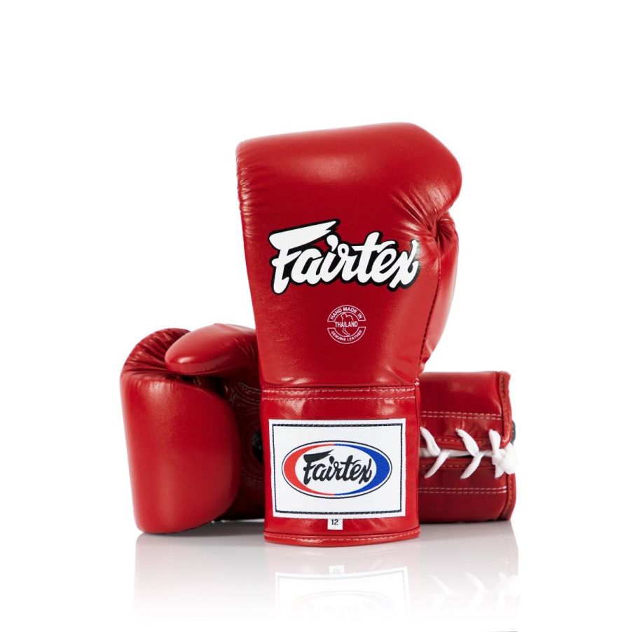 FAIRTEX GLOVES BGL6 LEATHER LACE-UP PRO COMPETITION