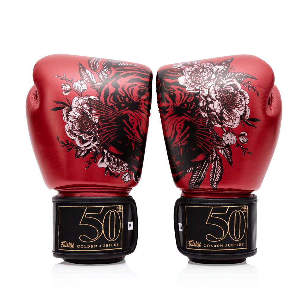 FAIRTEX GLOVES BGV-PREMIUM MICROFIBER HOOK-AND-LOOP 50TH GOLDEN JUBILEE