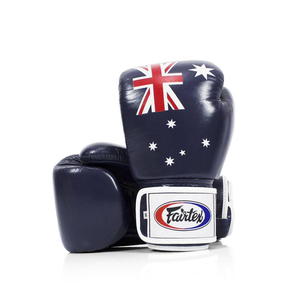 FAIRTEX GLOVES BGV1 LEATHER HOOK-AND-LOOP TIGHT-FIT UNIVERSAL FLAG