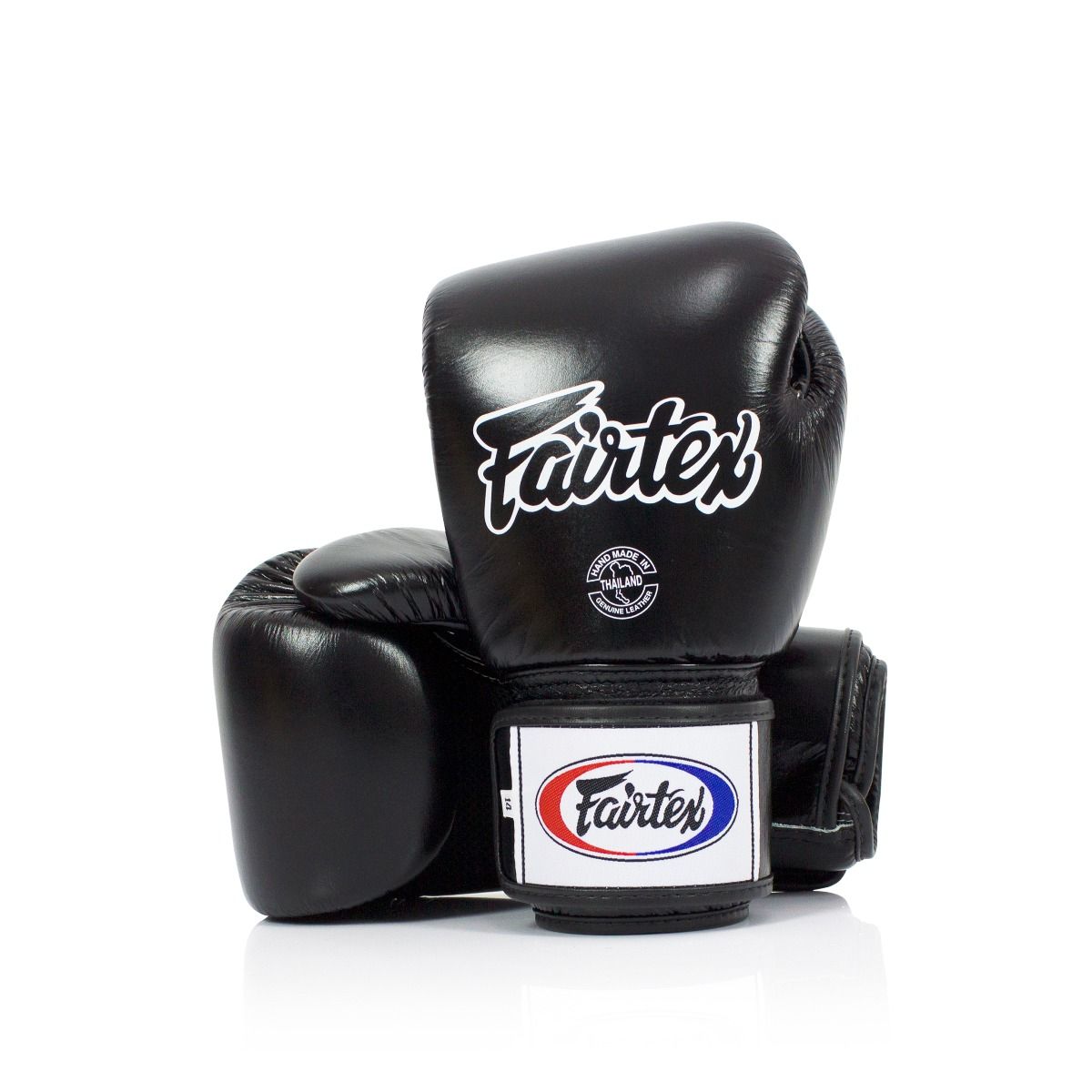 FAIRTEX GLOVES BGV1 LEATHER HOOK-AND-LOOP TIGHT-FIT UNIVERSAL BREATHABLE SOLID COLOR