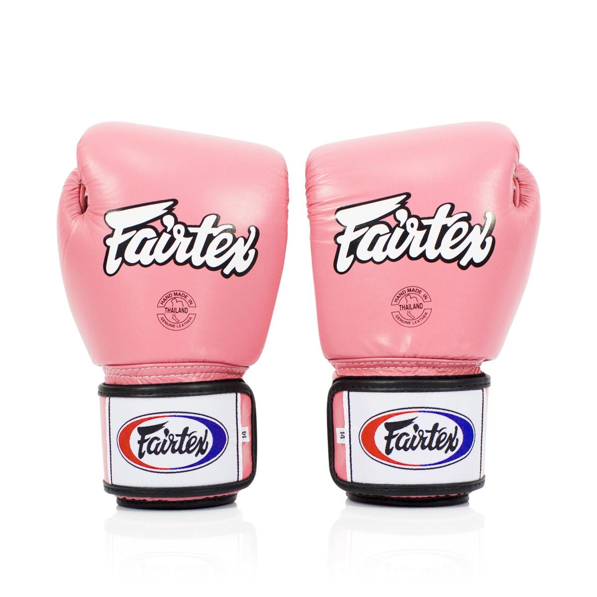 FAIRTEX GLOVES BGV1 LEATHER HOOK-AND-LOOP TIGHT-FIT UNIVERSAL BREATHABLE SOLID COLOR