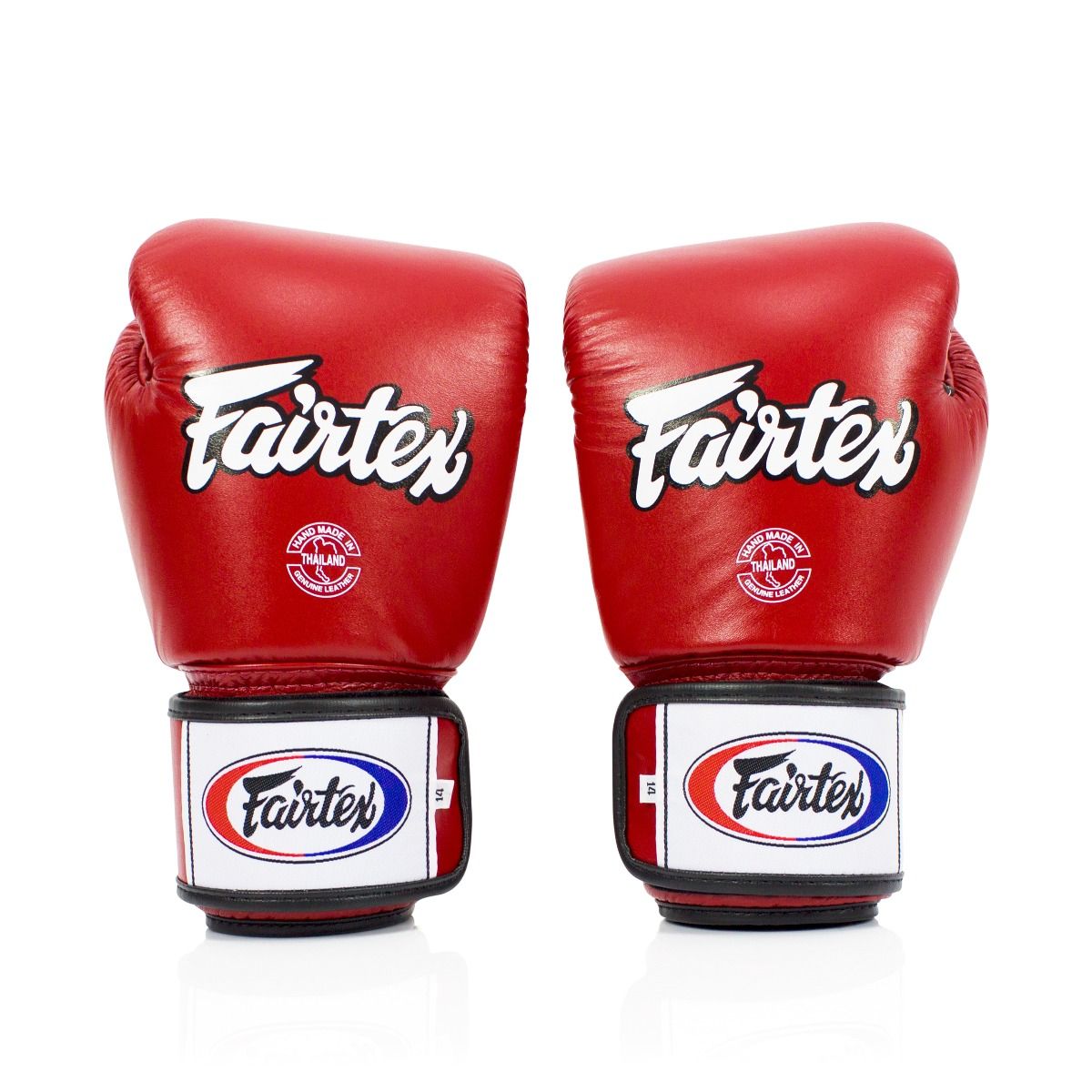 FAIRTEX GLOVES BGV1 LEATHER HOOK-AND-LOOP TIGHT-FIT UNIVERSAL BREATHABLE SOLID COLOR