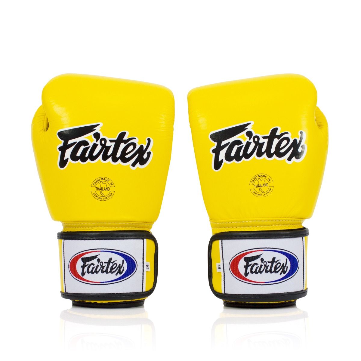 FAIRTEX GLOVES BGV1 LEATHER HOOK-AND-LOOP TIGHT-FIT UNIVERSAL BREATHABLE SOLID COLOR
