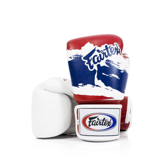 FAIRTEX GLOVES BGV1 LEATHER HOOK-AND-LOOP TIGHT-FIT UNIVERSAL FLAG
