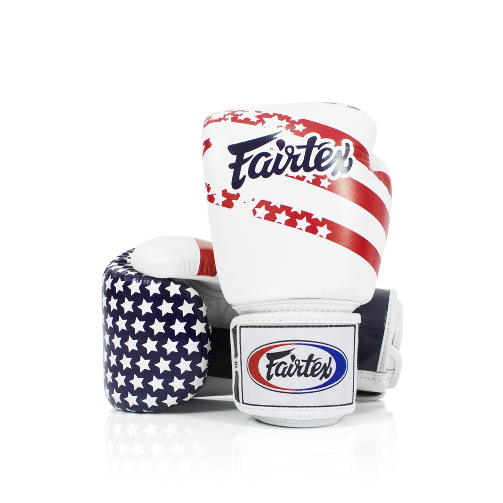 FAIRTEX GLOVES BGV1 LEATHER HOOK-AND-LOOP TIGHT-FIT UNIVERSAL FLAG