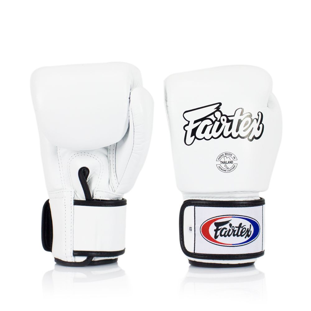 FAIRTEX GLOVES BGV1 LEATHER HOOK-AND-LOOP TIGHT-FIT UNIVERSAL SOLID COLOR