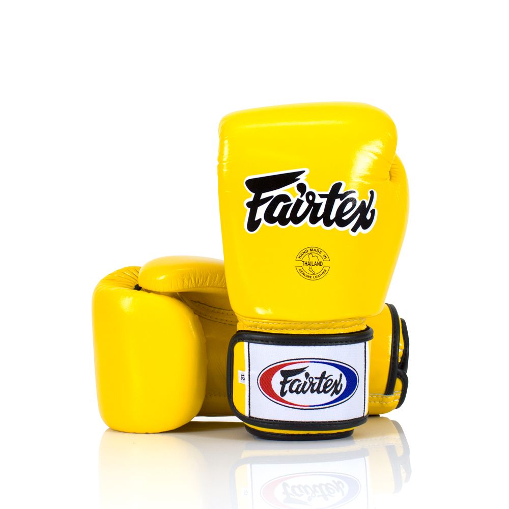 FAIRTEX GLOVES BGV1 LEATHER HOOK-AND-LOOP TIGHT-FIT UNIVERSAL SOLID COLOR