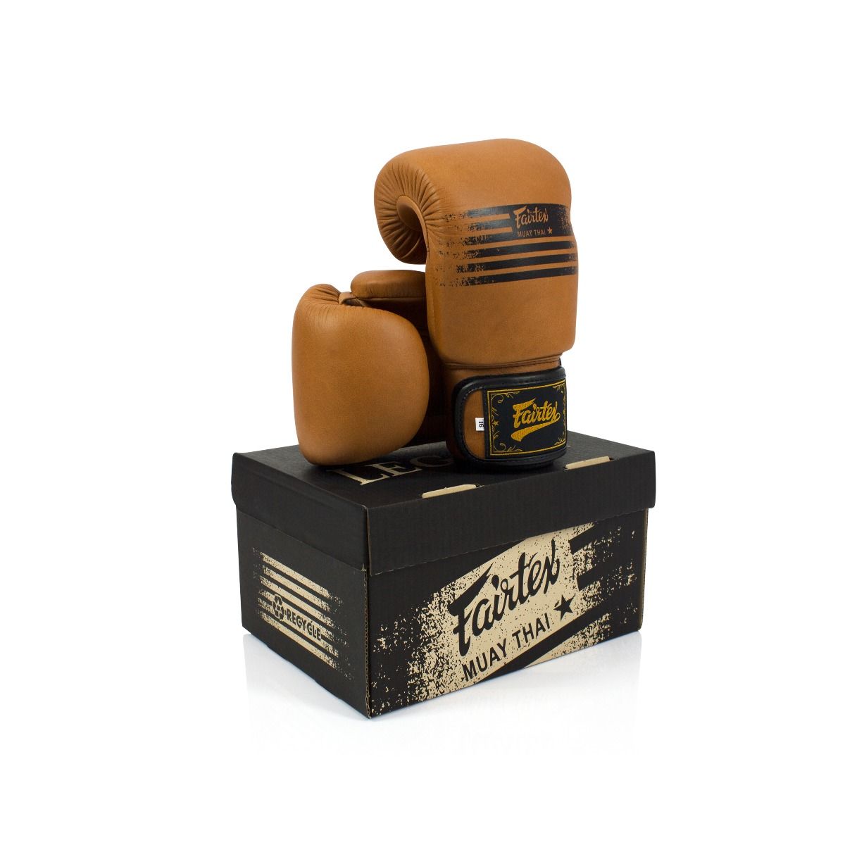 FAIRTEX GLOVES BGV21 LEATHER HOOK-AND-LOOP GENUINE BOXING "LEGACY"
