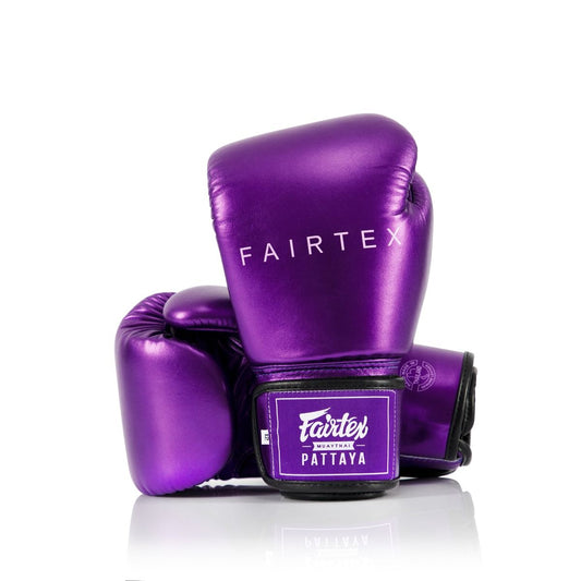 FAIRTEX GLOVES BGV22 MICROFIBER HOOK-AND-LOOP METALLIC