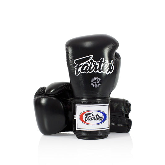 FAIRTEX GLOVES BGV5 LEATHER HOOK-AND-LOOP LOCKED THUMB SPARRING ONE-COLOR