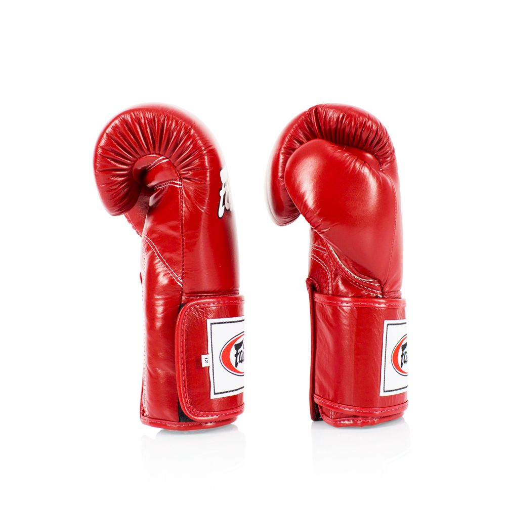FAIRTEX GLOVES BGV5 LEATHER HOOK-AND-LOOP LOCKED THUMB SPARRING ONE-COLOR