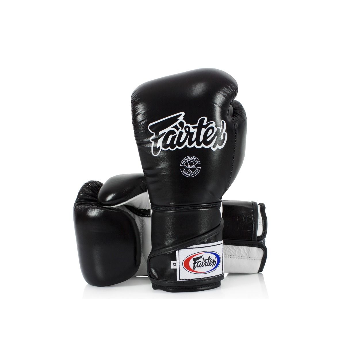 FAIRTEX GLOVES BGV6 LEATHER HOOK-AND-LOOP STYLISH ANGULAR SPARRING LOCKED THUMB