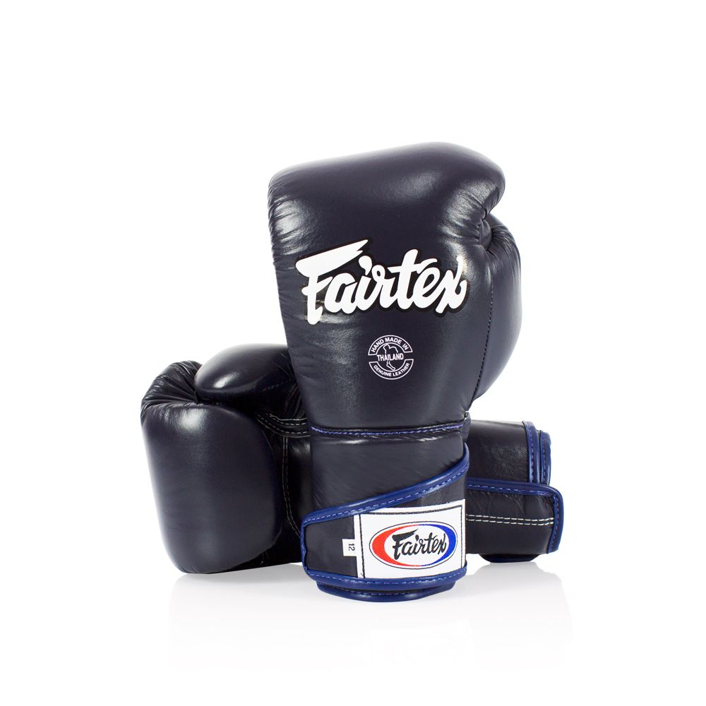 FAIRTEX GLOVES BGV6 LEATHER HOOK-AND-LOOP STYLISH ANGULAR SPARRING LOCKED THUMB