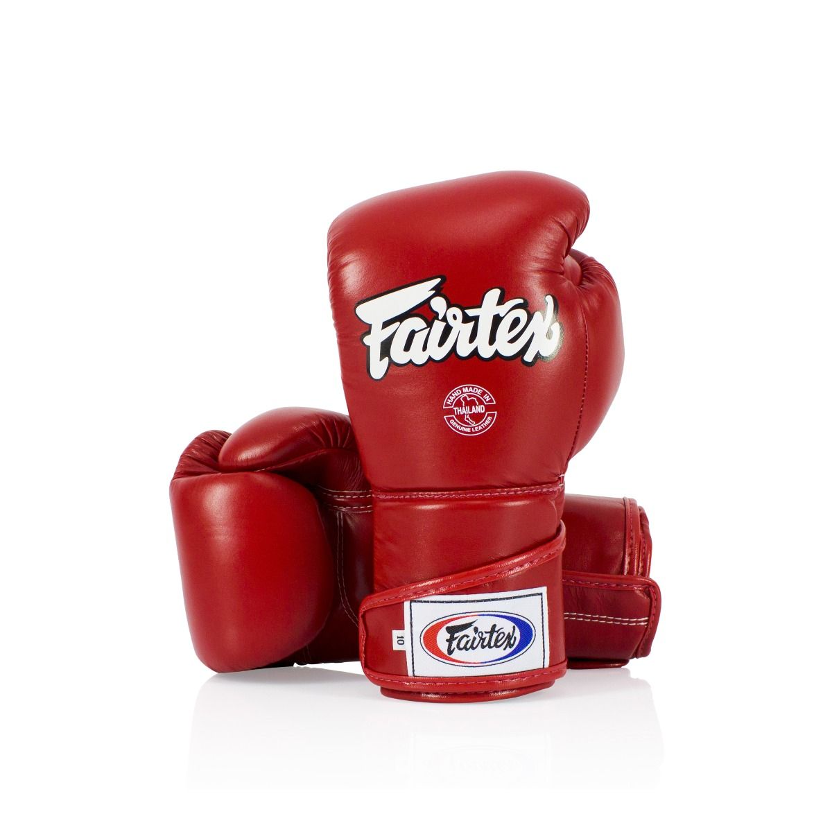 FAIRTEX GLOVES BGV6 LEATHER HOOK-AND-LOOP STYLISH ANGULAR SPARRING LOCKED THUMB