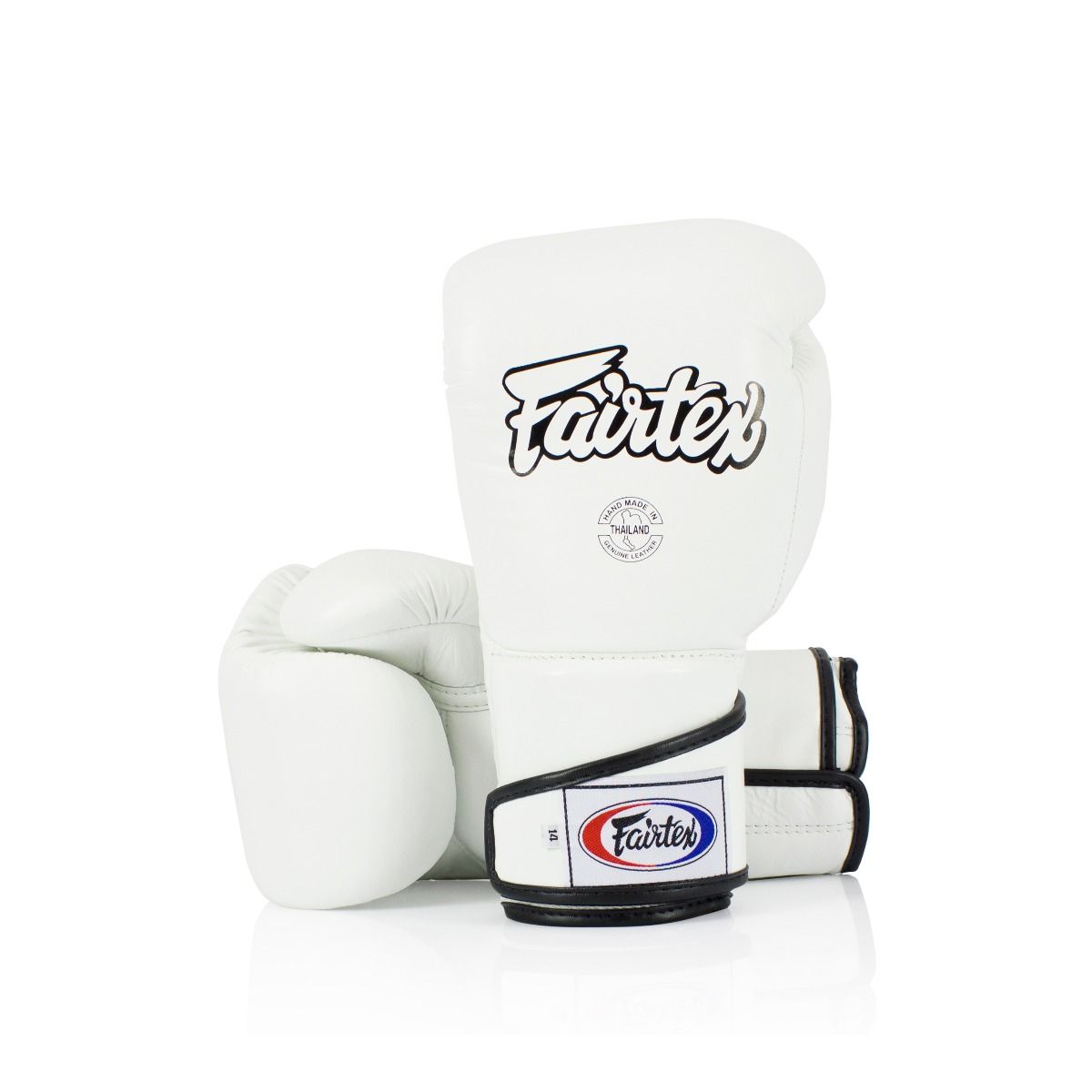 FAIRTEX GLOVES BGV6 LEATHER HOOK-AND-LOOP STYLISH ANGULAR SPARRING LOCKED THUMB