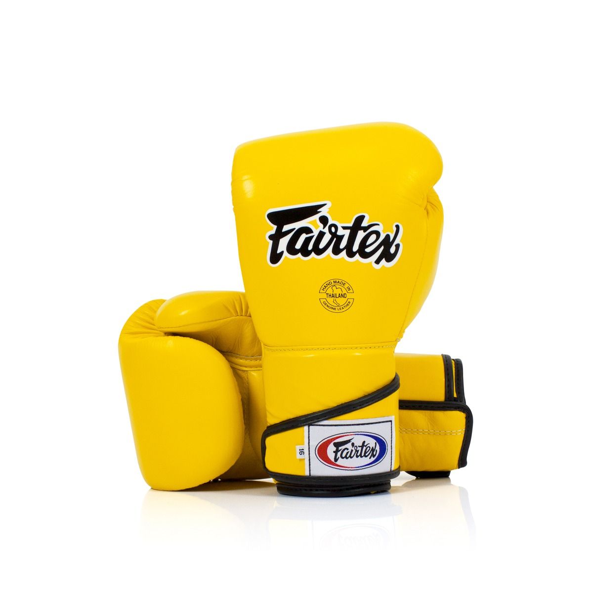 FAIRTEX GLOVES BGV6 LEATHER HOOK-AND-LOOP STYLISH ANGULAR SPARRING LOCKED THUMB