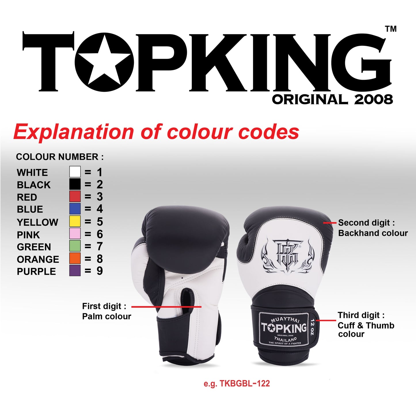 TKB GLOVES TKBGBL-02 LEATHER HOOK-AND-LOOP BLEND 02