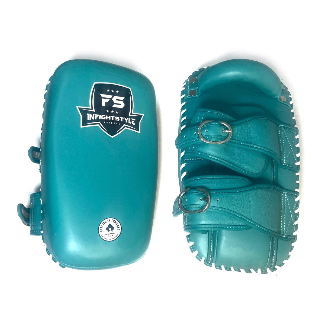 INFIGHTSTYLE KICK PADS LEATHER PREMIUM DOUBLE-BUCKLE