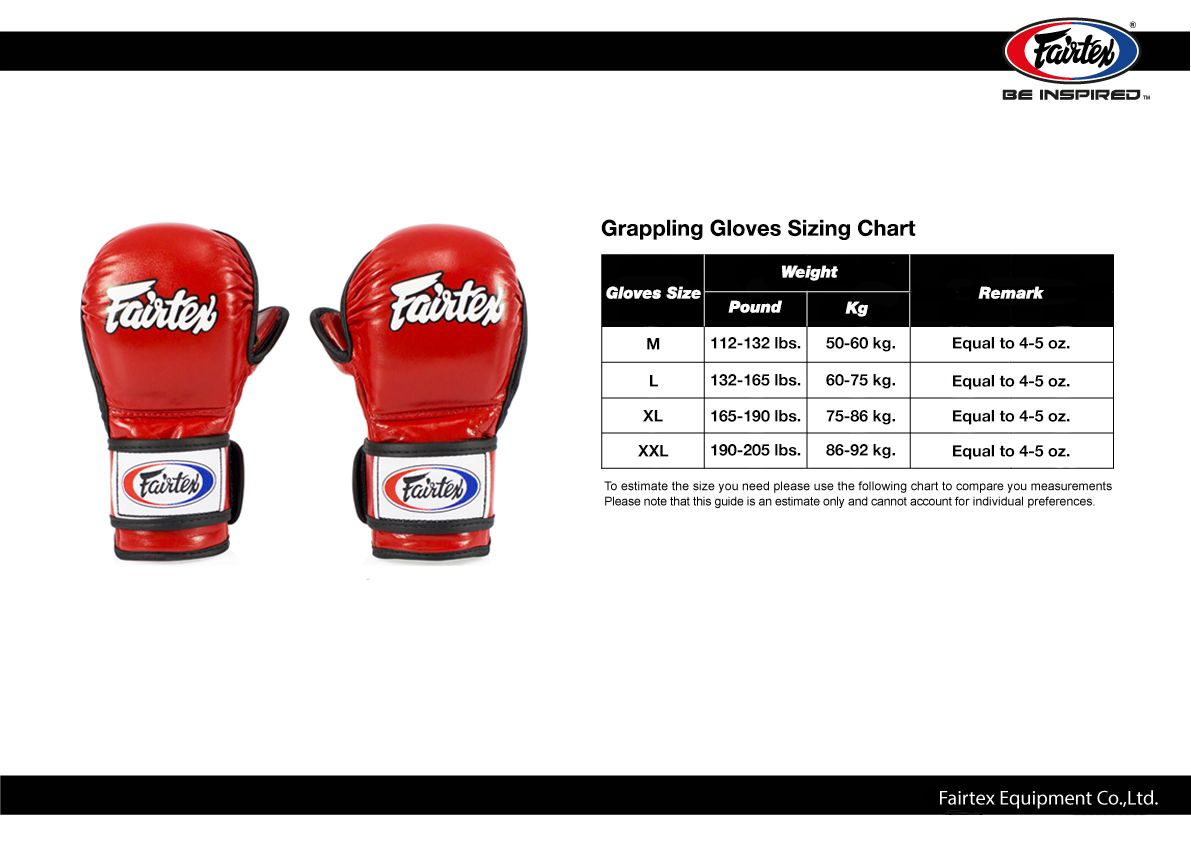 FAIRTEX MMA FGV12 ULTIMATE COMBAT GLOVES WITH "OPEN THUMB LOOP"
